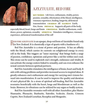 Red Fire Azeztulite Crystal Altar Stone