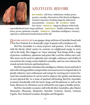 Red Fire Azeztulite Properties Book of Stones