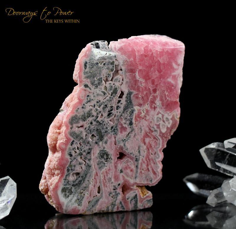 Rhodochrosite Crystal Altar Stone