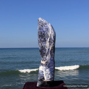 John of God Casa Crystal Sodalite Free Form Sculpture & Altar Stone