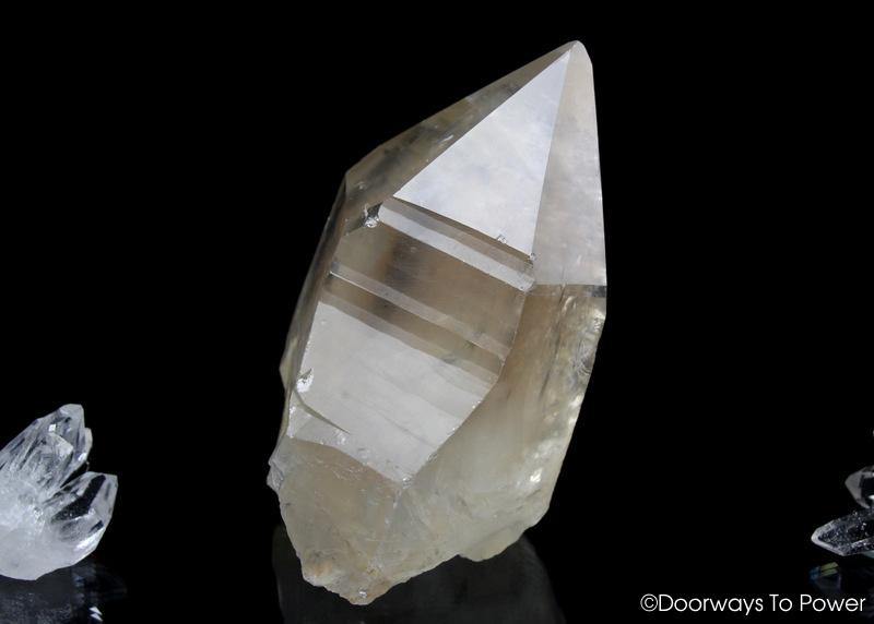 Golden Lemurian Manifestation Quartz Crystal 'Sacred 9'