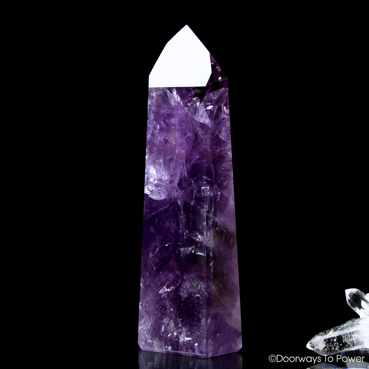 John of God Crystal Amethyst Quartz Temple Heart Dow