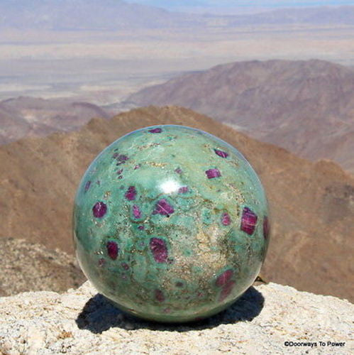 5.6" RUBY FUCHSITE Sphere Museum Quality - Stunning Rubies 10 lbs