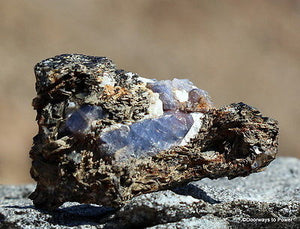 Blue Sapphire Corundum Crystal Specimen