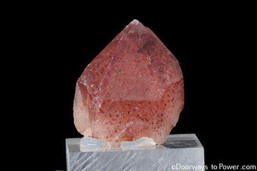 Fire Harlequin Protector Quartz Lepidochrosite Crystal Specimen