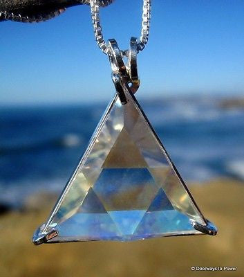 Angel Aura Quartz Star of David Crystal Pendant