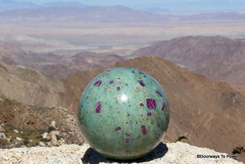 5.6" RUBY FUCHSITE Sphere Museum Quality - Stunning Rubies 10 lbs