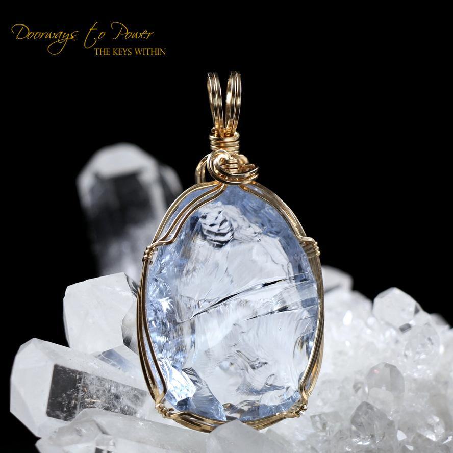 14k Gold Andara Pendant Mt Shasta