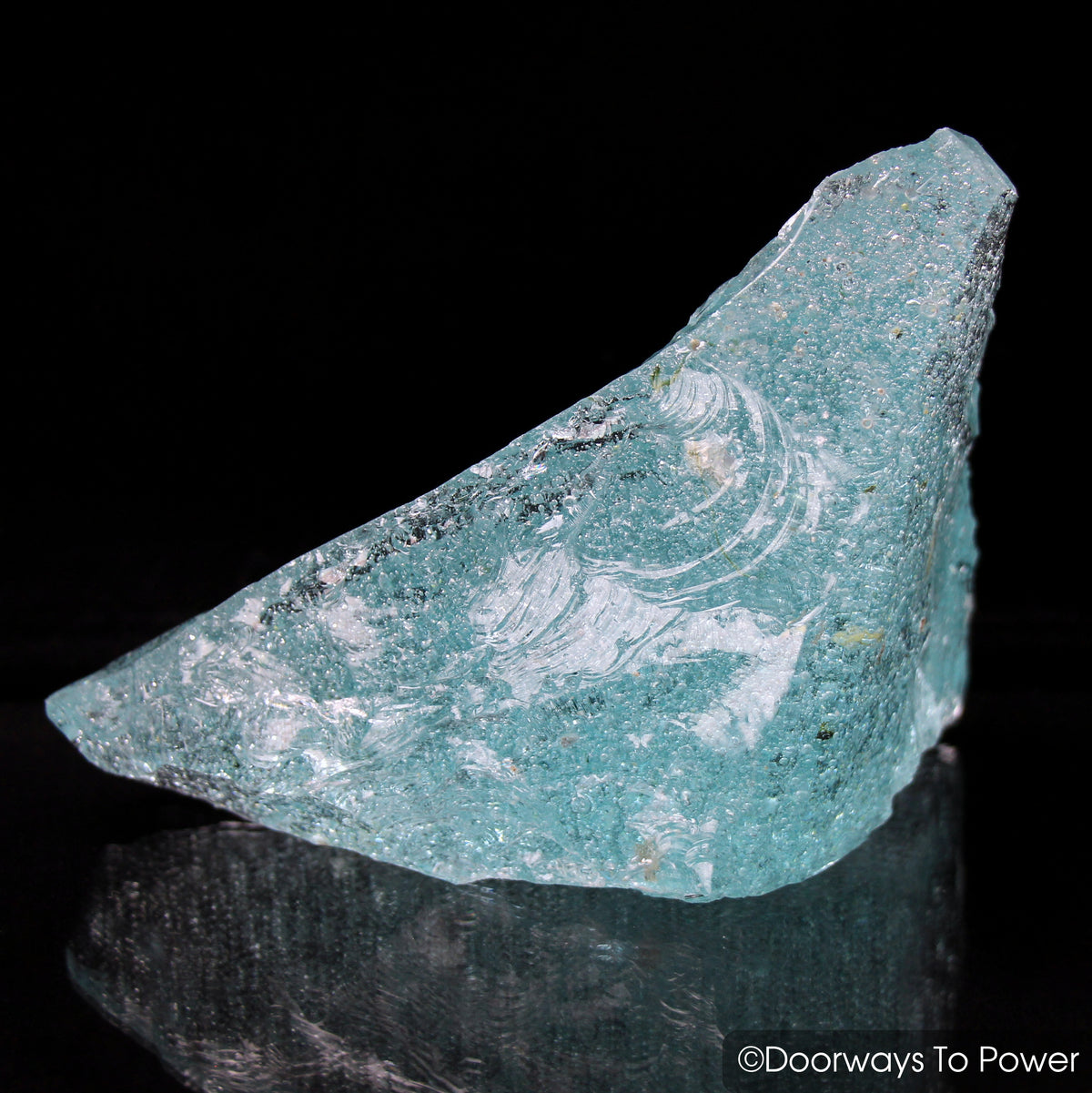 Aqua Atlantean Temple Sea foam Monatomic Andara Crystal Altar Stone