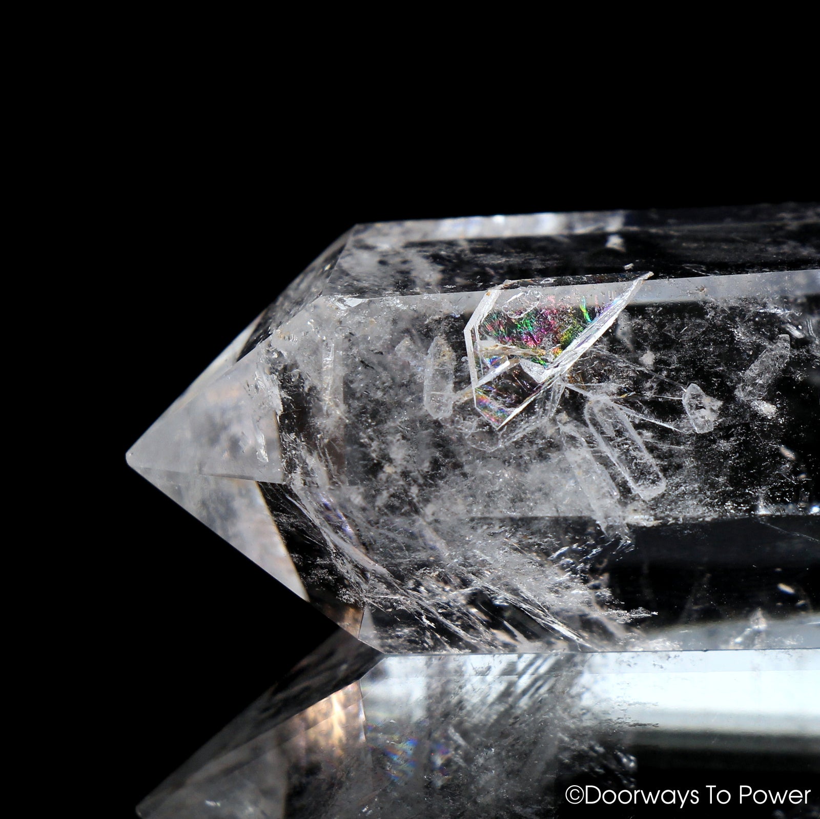 John of God Crystal Double Terminated Generator Quartz Wand Casa Crystal