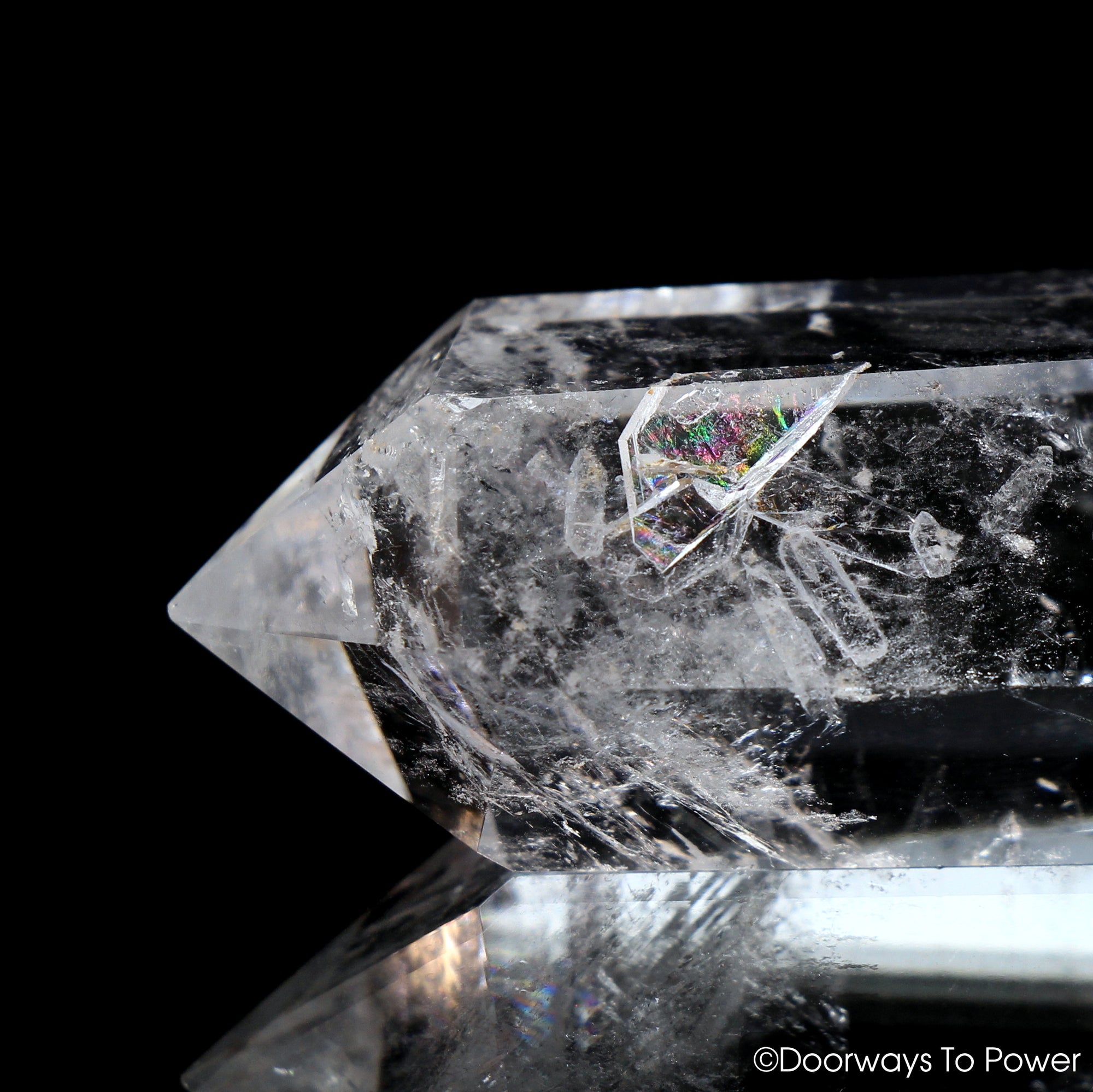 John of God Crystal Double Terminated Generator Quartz Wand Casa Crystal