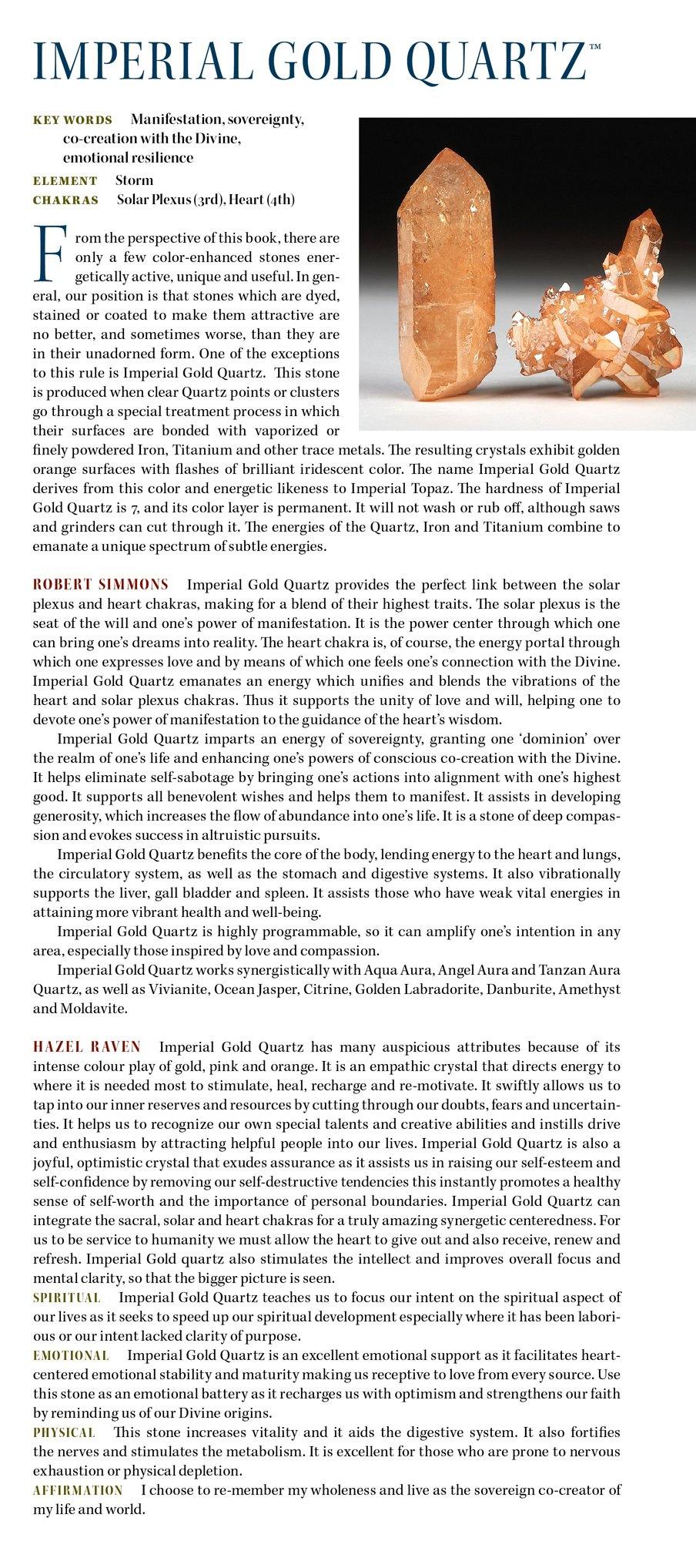 Imperial gold Aura Properties 