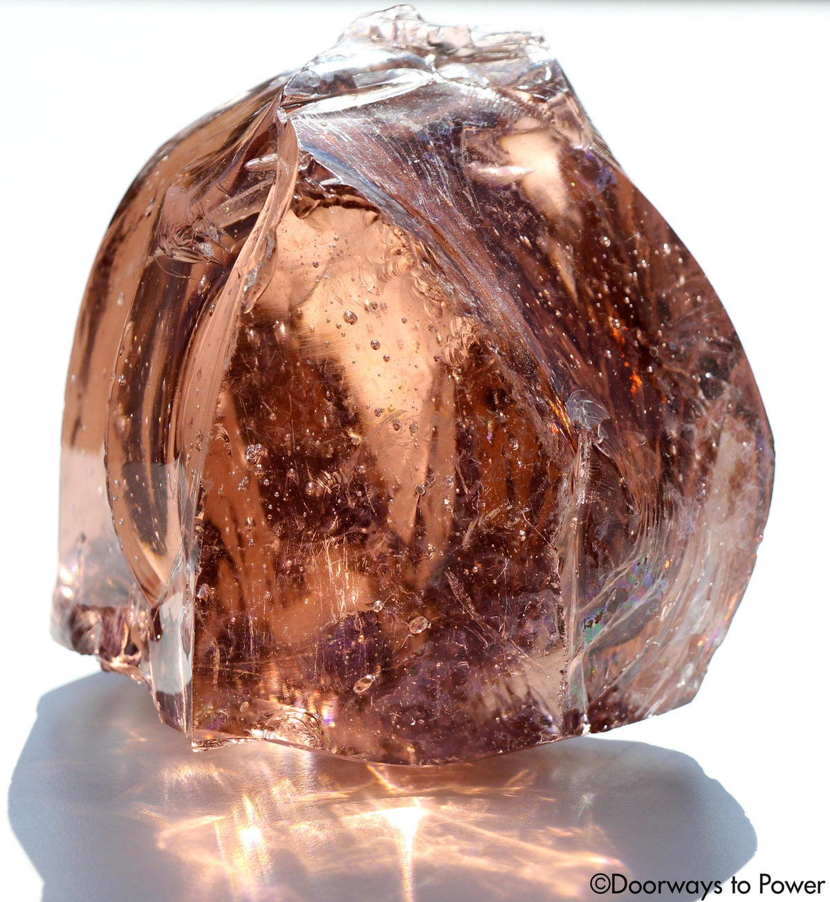 XL Desert Rose Pink Monatomic Andara Temple Crystal 'ZEN'