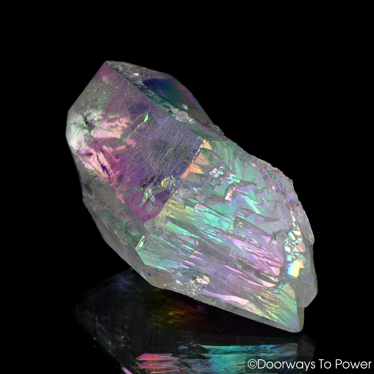 Angel Aura Lemurian Lightbrary Quartz Dow Record Keeper Crystal 