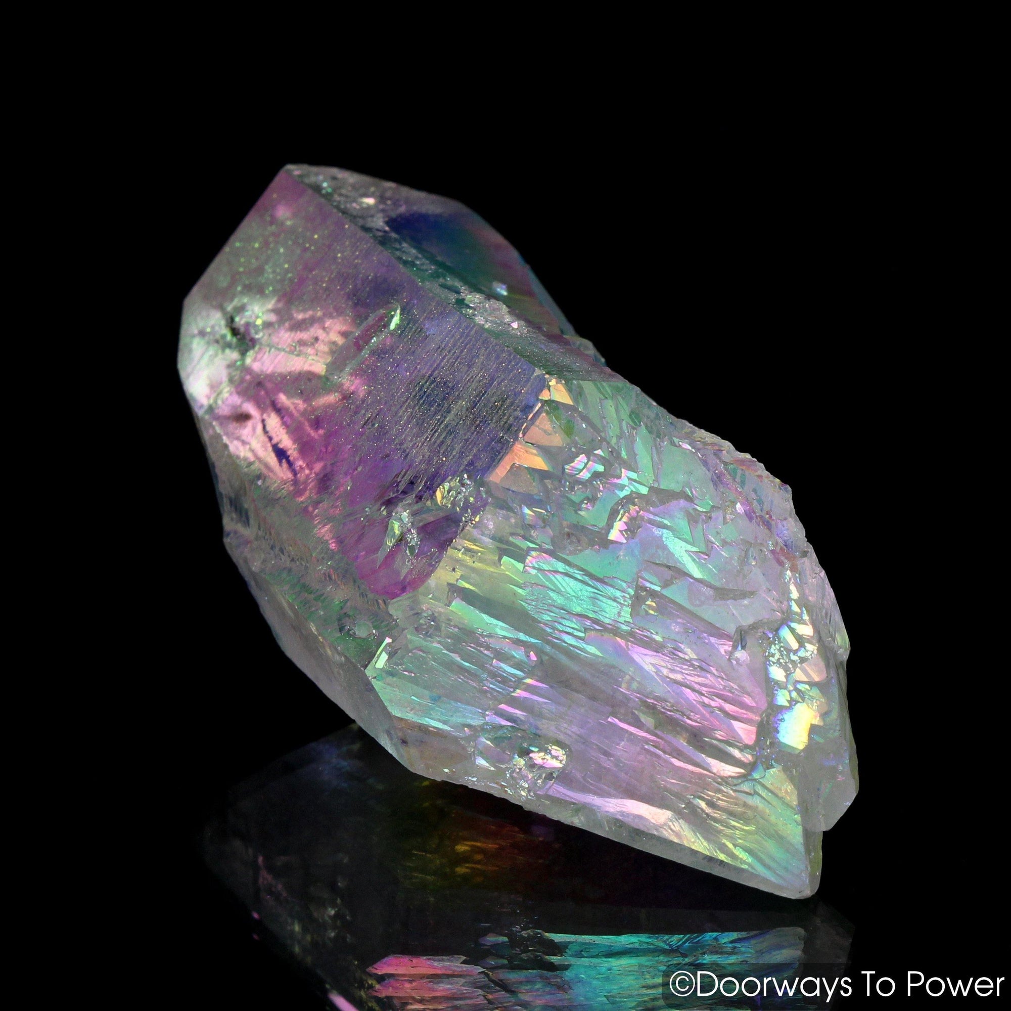 Angel Aura Lemurian Lightbrary Quartz Dow Record Keeper Crystal 