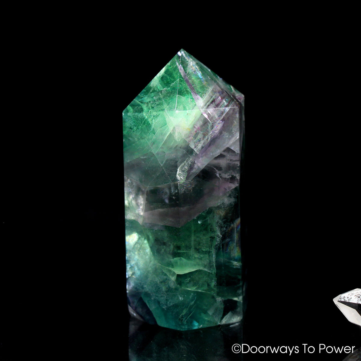 John of God Blessed Rainbow Fluorite Generator Crystal