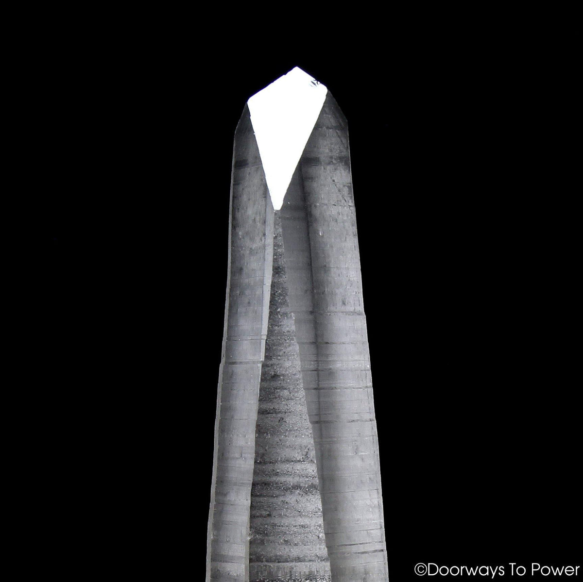 Smoky Black Phantom Lemurian Record Keeper Quartz Wand Inner Child Crystal 