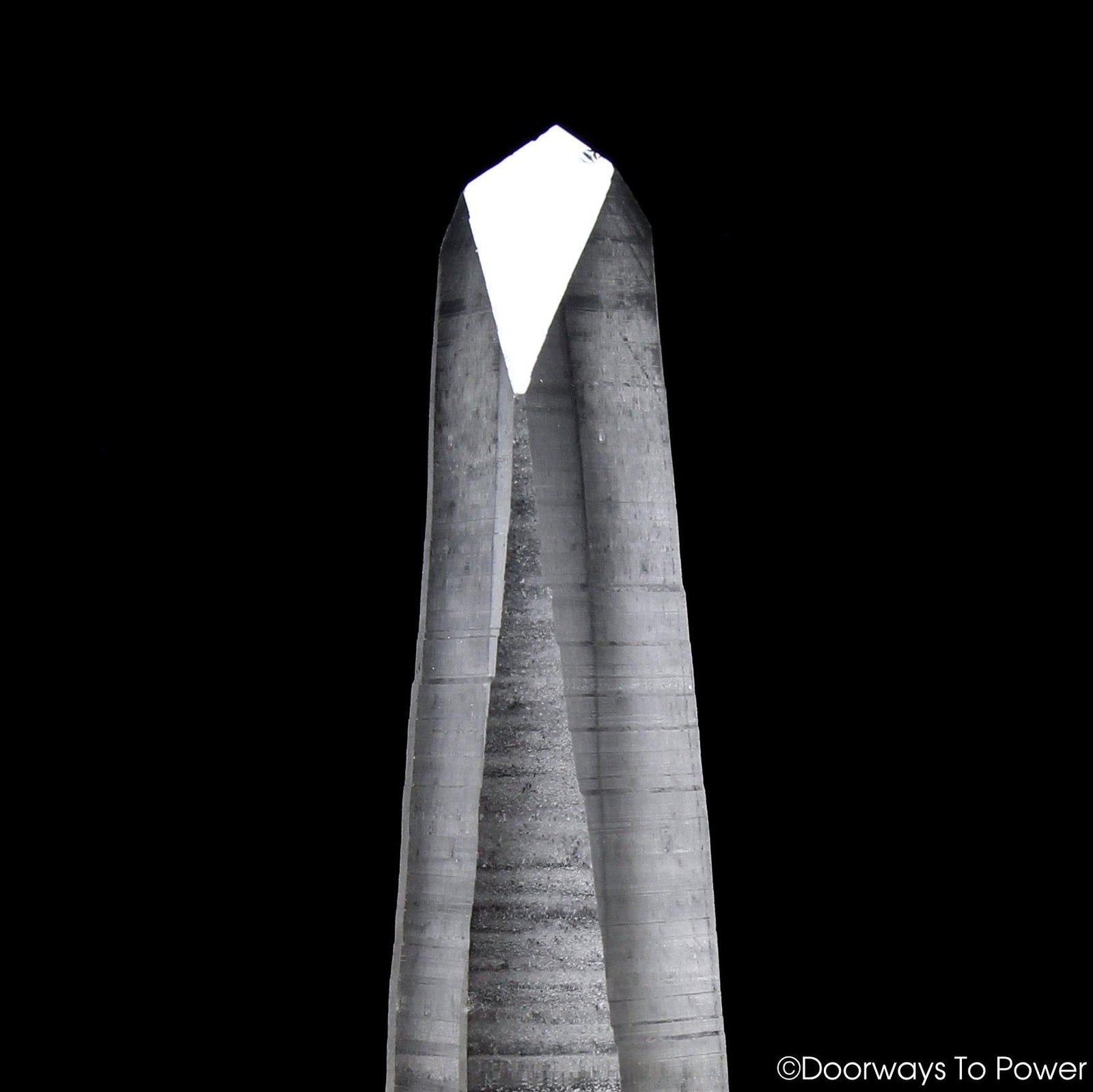 Smoky Black Phantom Lemurian Record Keeper Quartz Wand Inner Child Crystal 