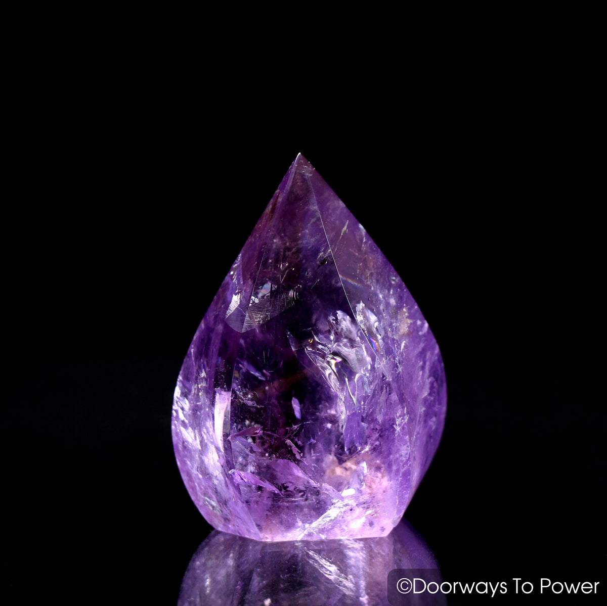 John of God Crystal Amethyst Casa Crystal Point 'Rainbow Warrior'