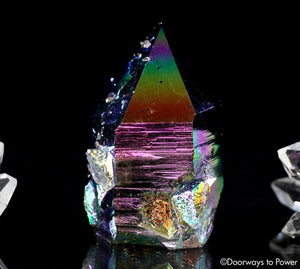 Titanium Aura Lemurian Quartz Master Record Keeper Crystal 'Energetic Perfection'