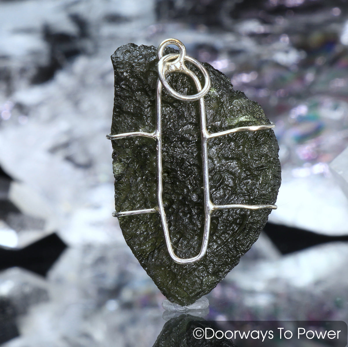 Moldavite Synergy 12 Stone Pendant 