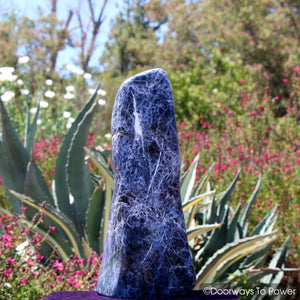John of God Sodalite Crystal Sculpture & Altar Stone 'Deep Journey' (Rare)  20 lbs