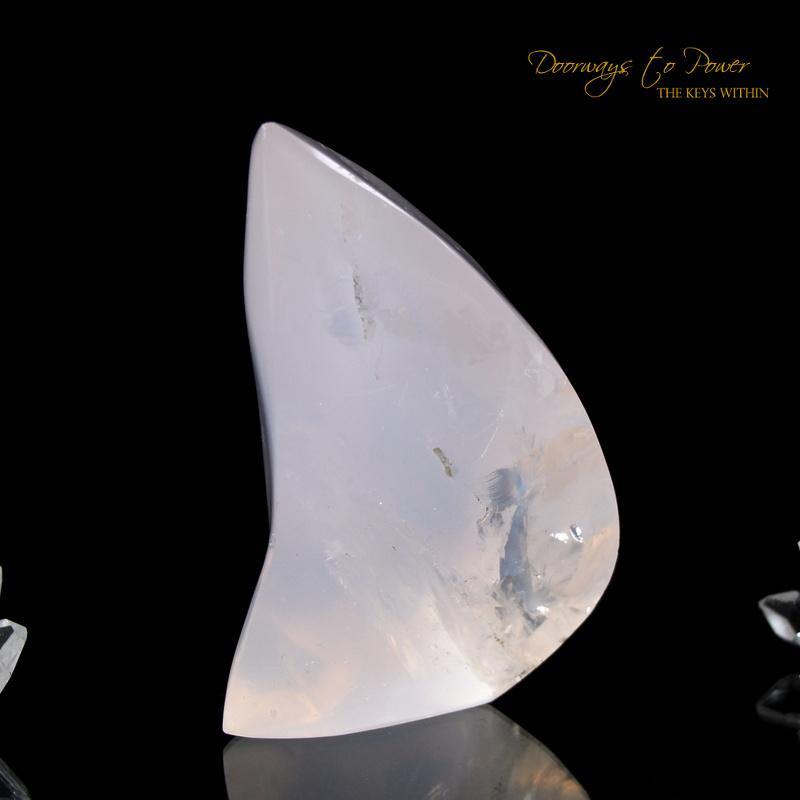 Rose Quartz Crystal Sculpture 'Order of the Rose'