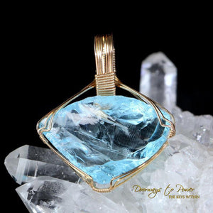Blue Prism of Lyra Andara Crystal Pendant