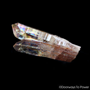 Angel Aura Quartz Starbrary Tantric Twin Crystal 'Twin Flame'
