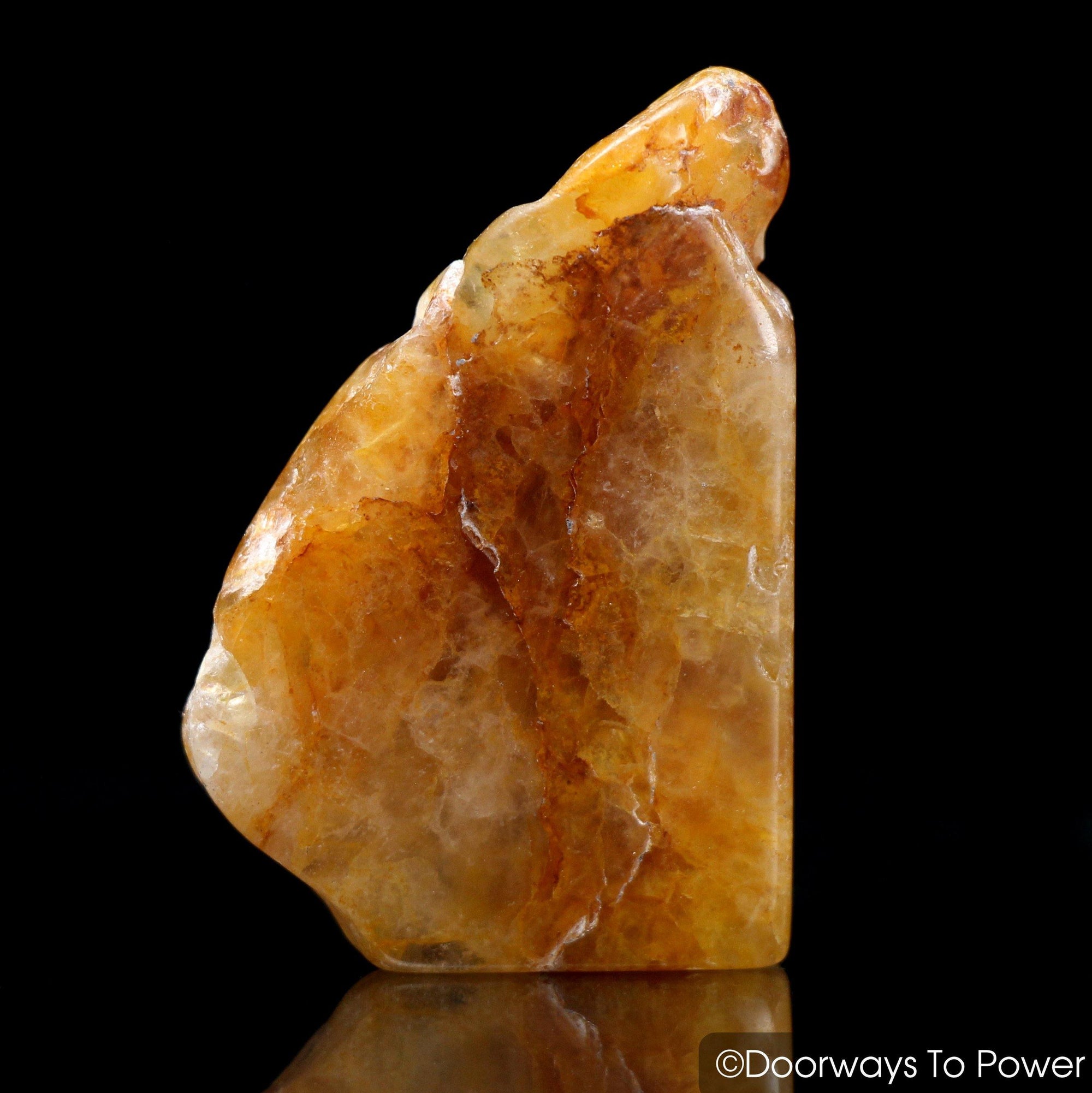 Himalaya Red Gold Azeztulite Crystal Tumbled & Polished Stone