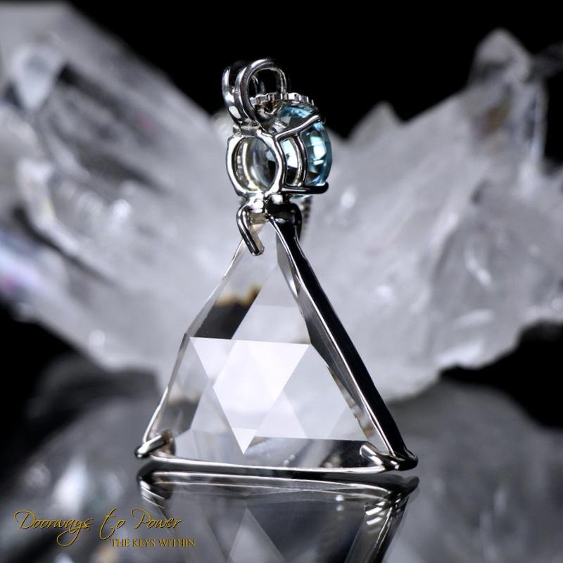 Clear Quartz Star of David Pendant