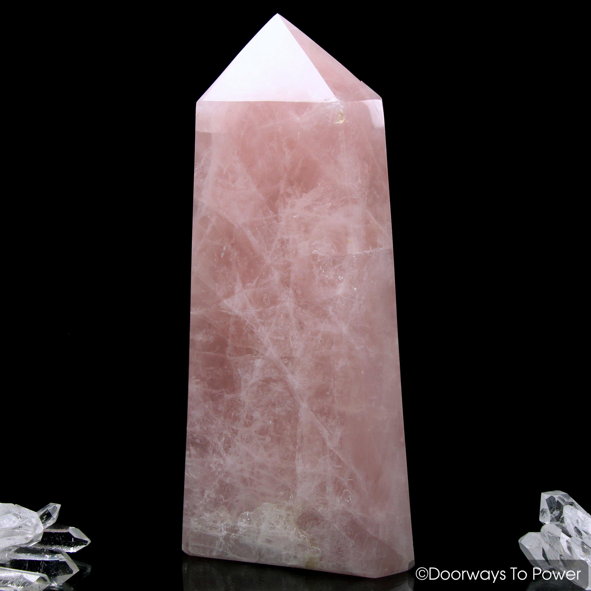 John of God Rose Quartz Casa Crystal Point