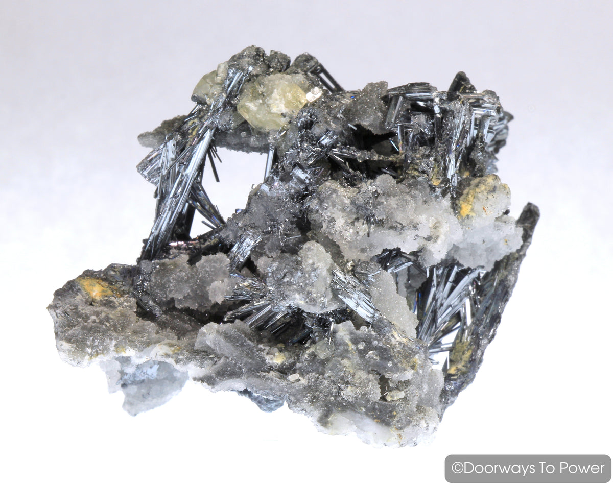 Stibnite & Calcite Specimen 'ODYSSEY'  Collectors Quality