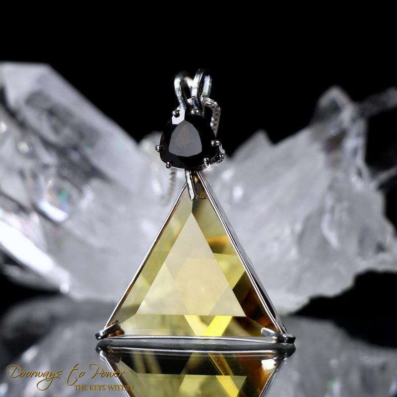 Siberian Gold Star of David Vogel Crystal Pendant