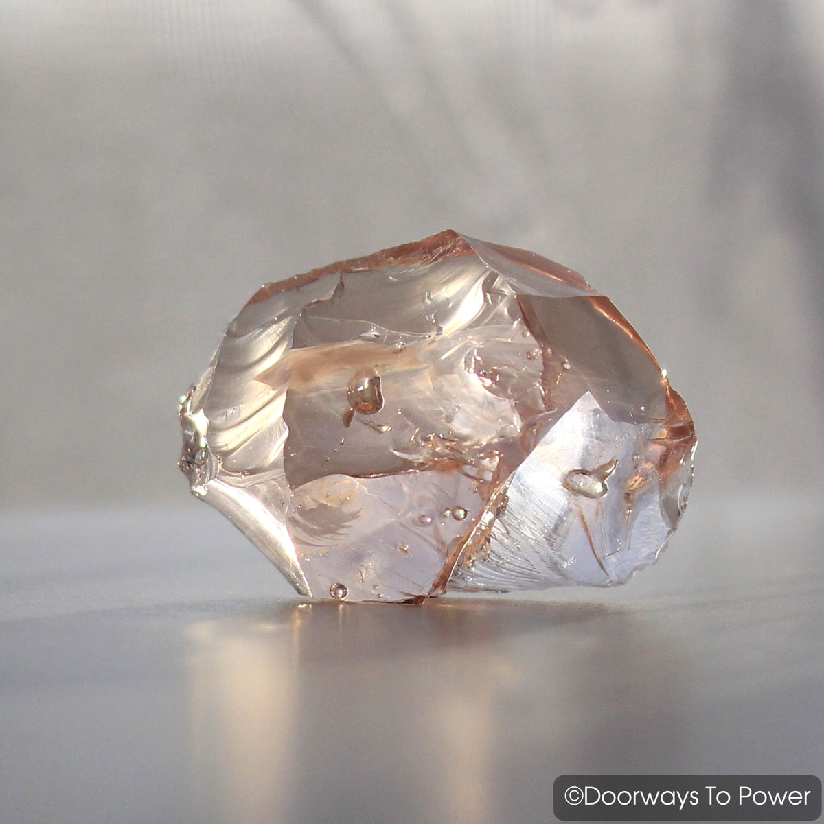 HGW Pink Monatomic Andara Crystal 'Cosmic Heart'