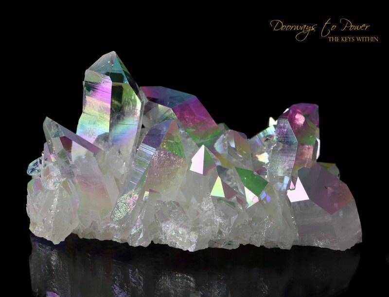 Angel Aura Arkansas Quartz Vortex Activation Record Keeper Cluster
