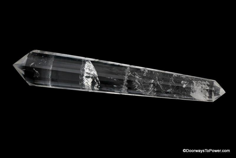 6.5" John of God Quartz Crystal 12 Sided Vogel Wand Rare CAV-6