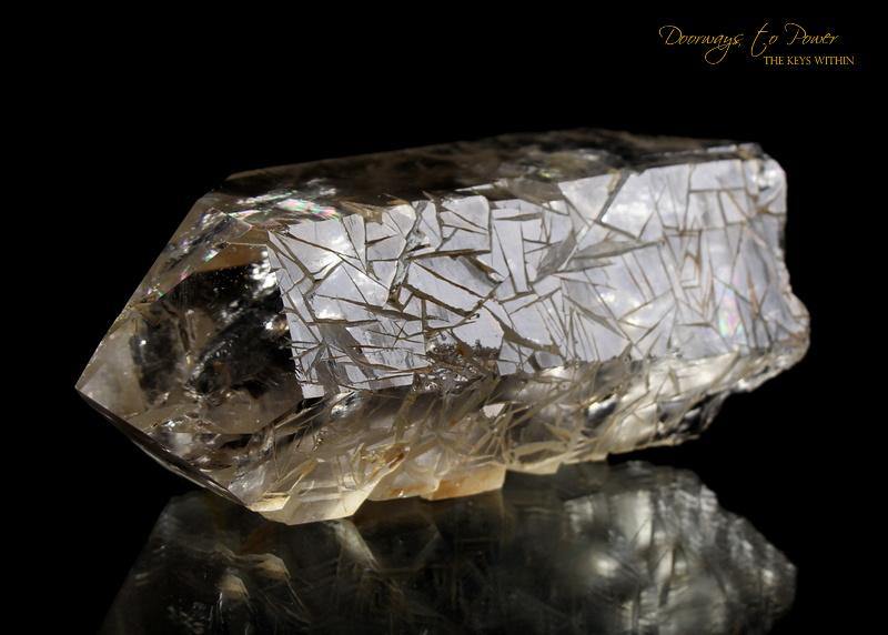 Golden Harmonics Spirit Paths Quartz Crystal 'Bridge to Infinity'