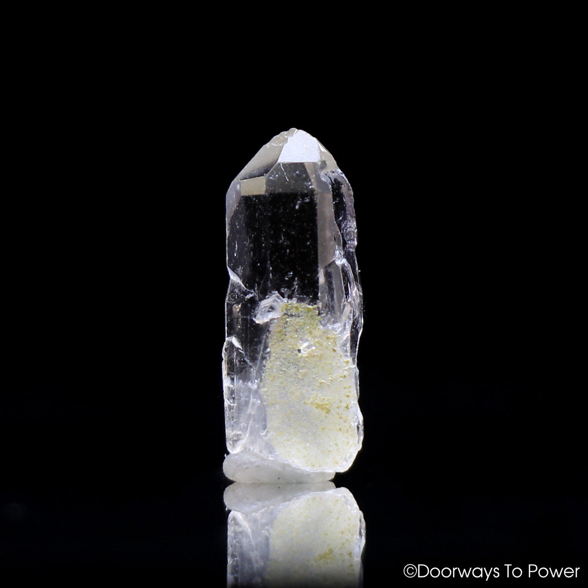 Satyaloka Clear Azeztulite Crystal Point - Diamond Face