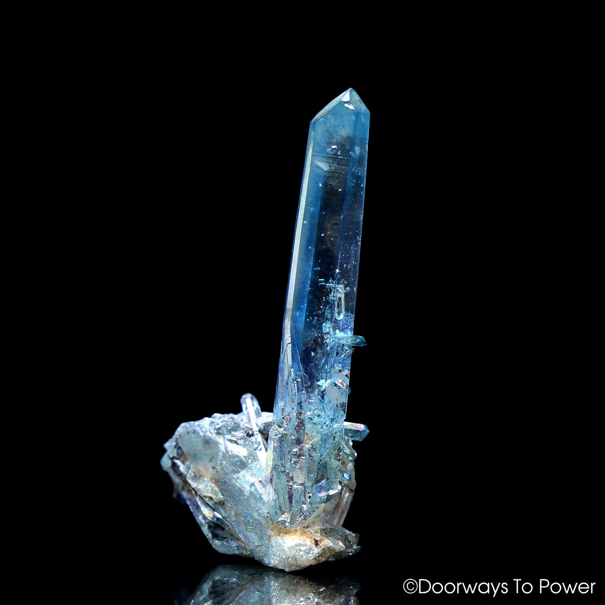 Aqua Aura Quartz Healing Crystal Specimen