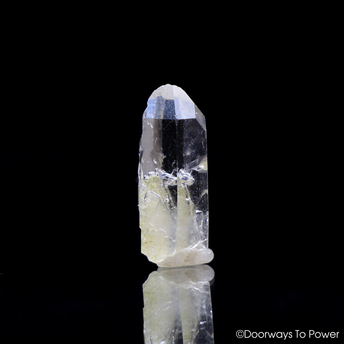 Satyaloka Clear Azeztulite Crystal Point - Diamond Face