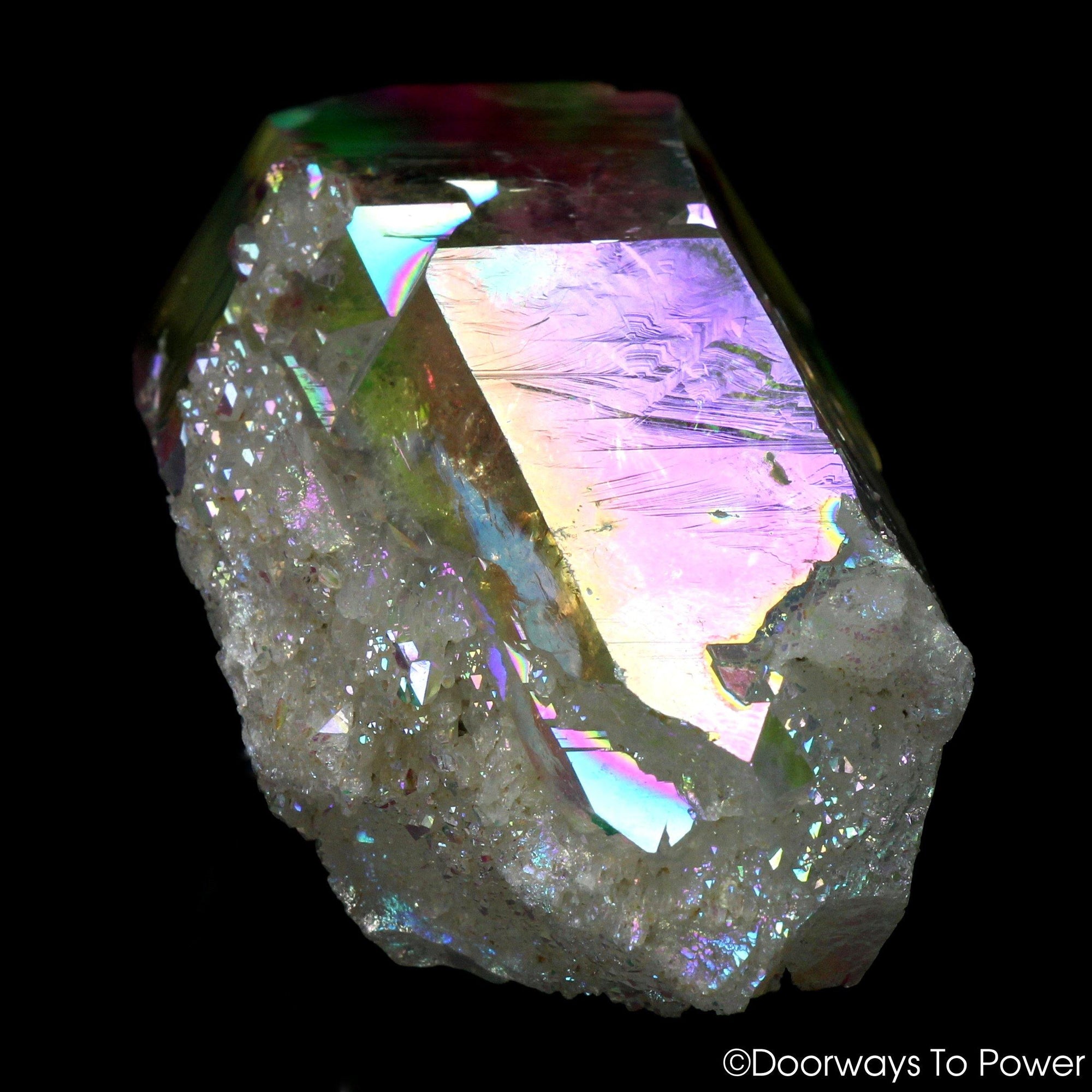 Angel Aura Lemurian Lightbrary Quartz Dow Record Keeper Crystal 