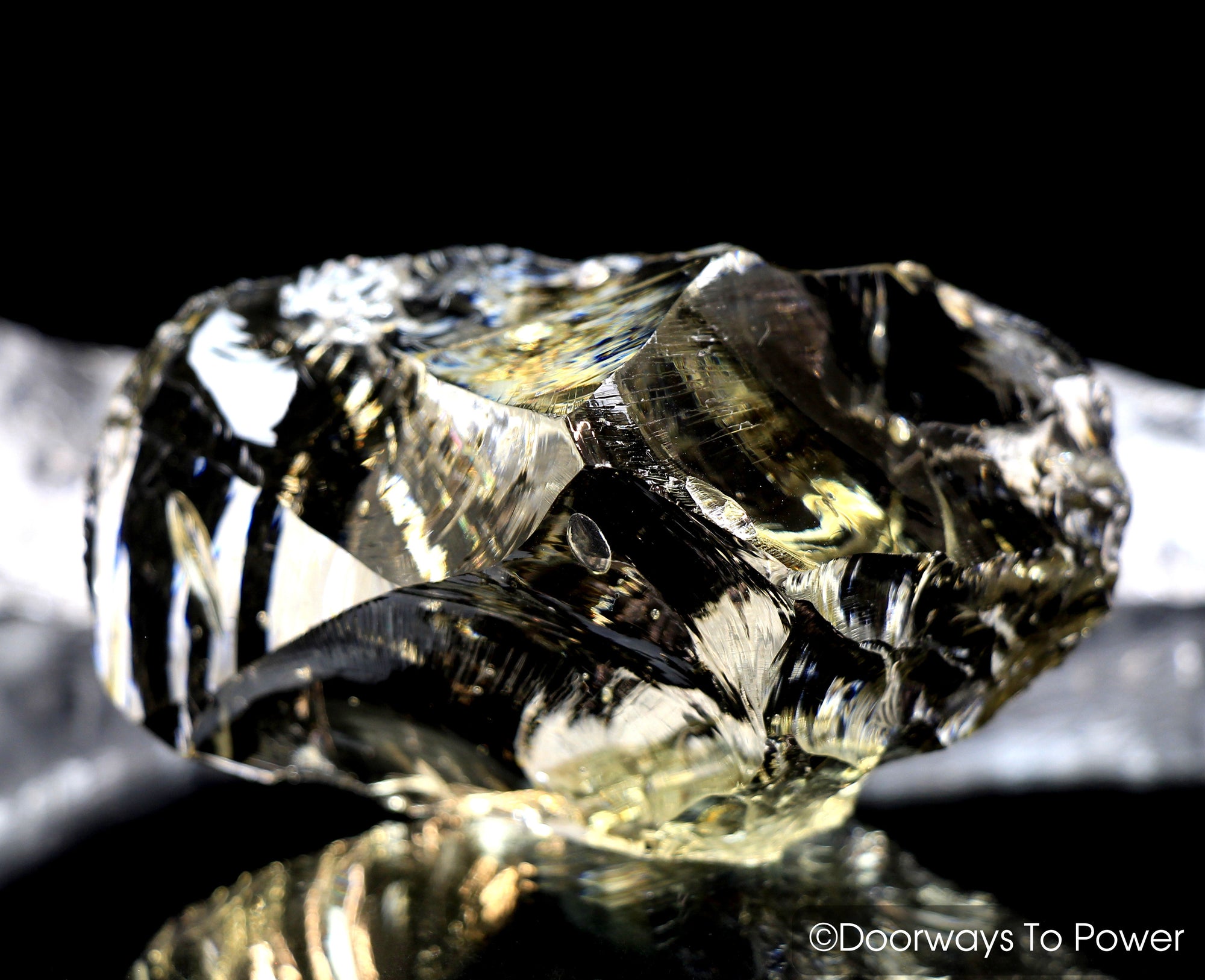 Celestial Gold Monatomic 'Golden Light Merkaba' Andara Crystal