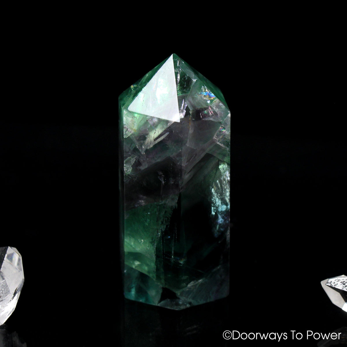 John of God Blessed Rainbow Fluorite Generator Crystal