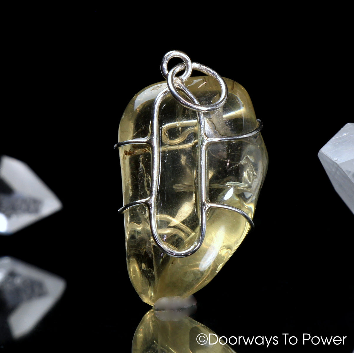 Golden Labradorite Crystal Pendant 