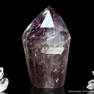 John of God Quartz Crystal Amethyst Devic Temple w/ Rainbows 'Violet Ray Purification'