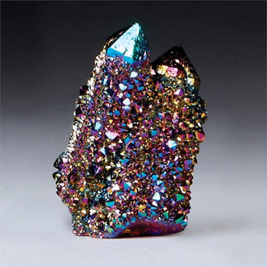 Titanium Aura Spirit Quartz Twin Crystal
