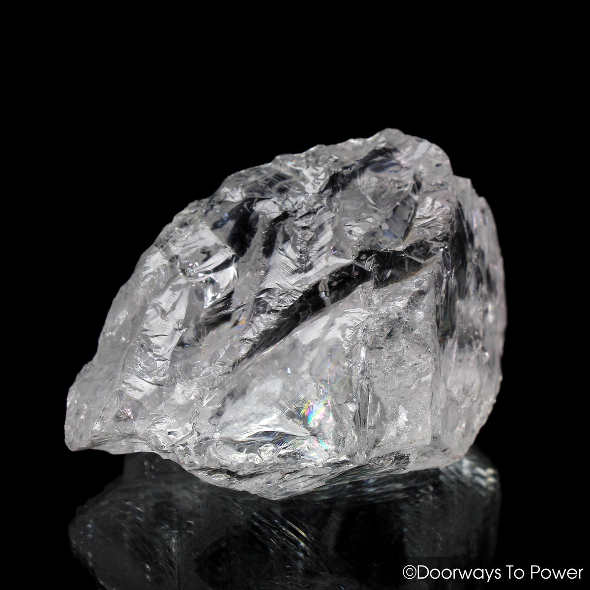 Satyaloka Clear Azeztulite Rainbow Quartz Master Record Keeper Starbrary Crystal