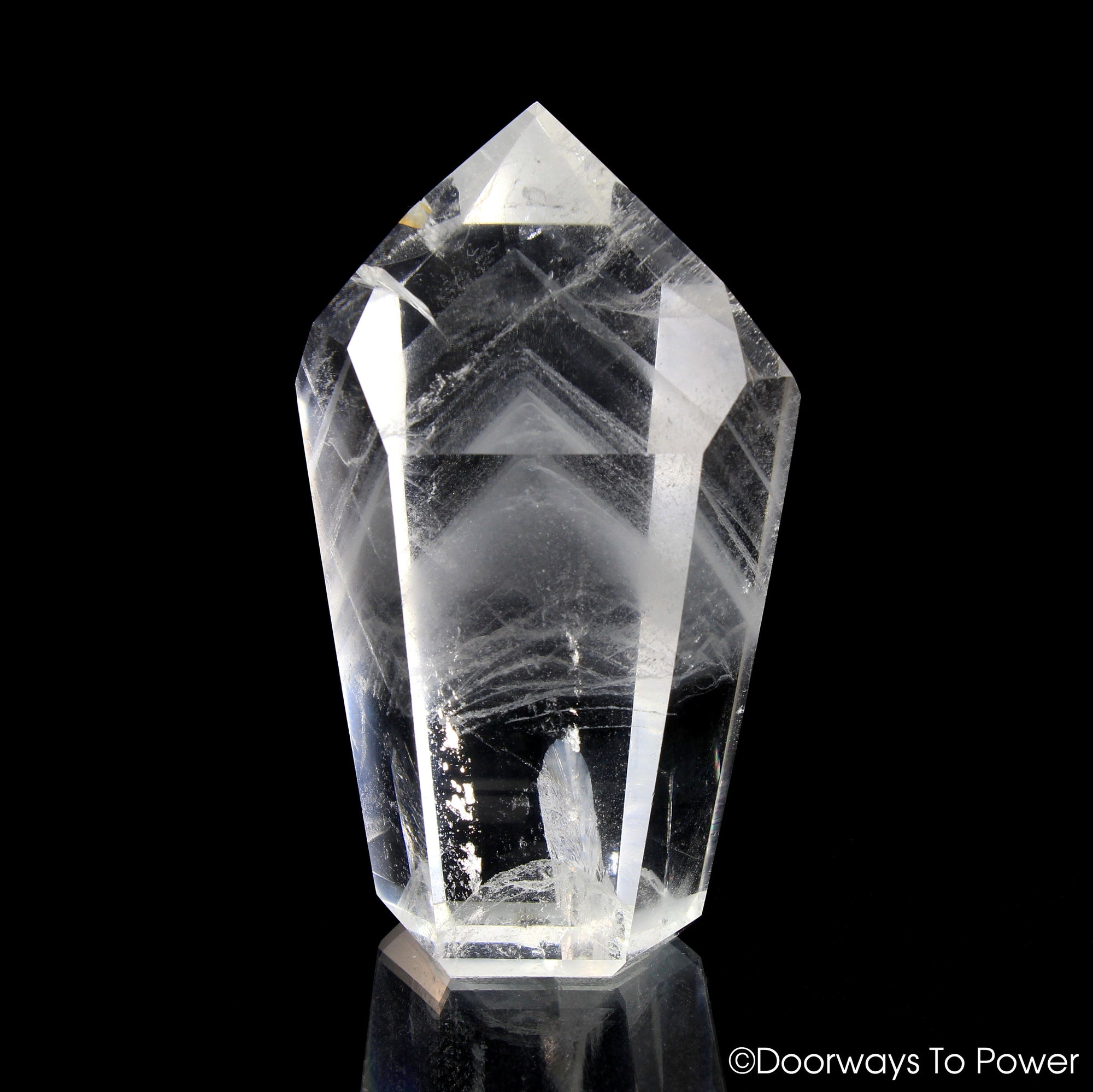 John of God Phantom Quartz Temple Heart Dow Casa Crystal Point 'Healing Layers'