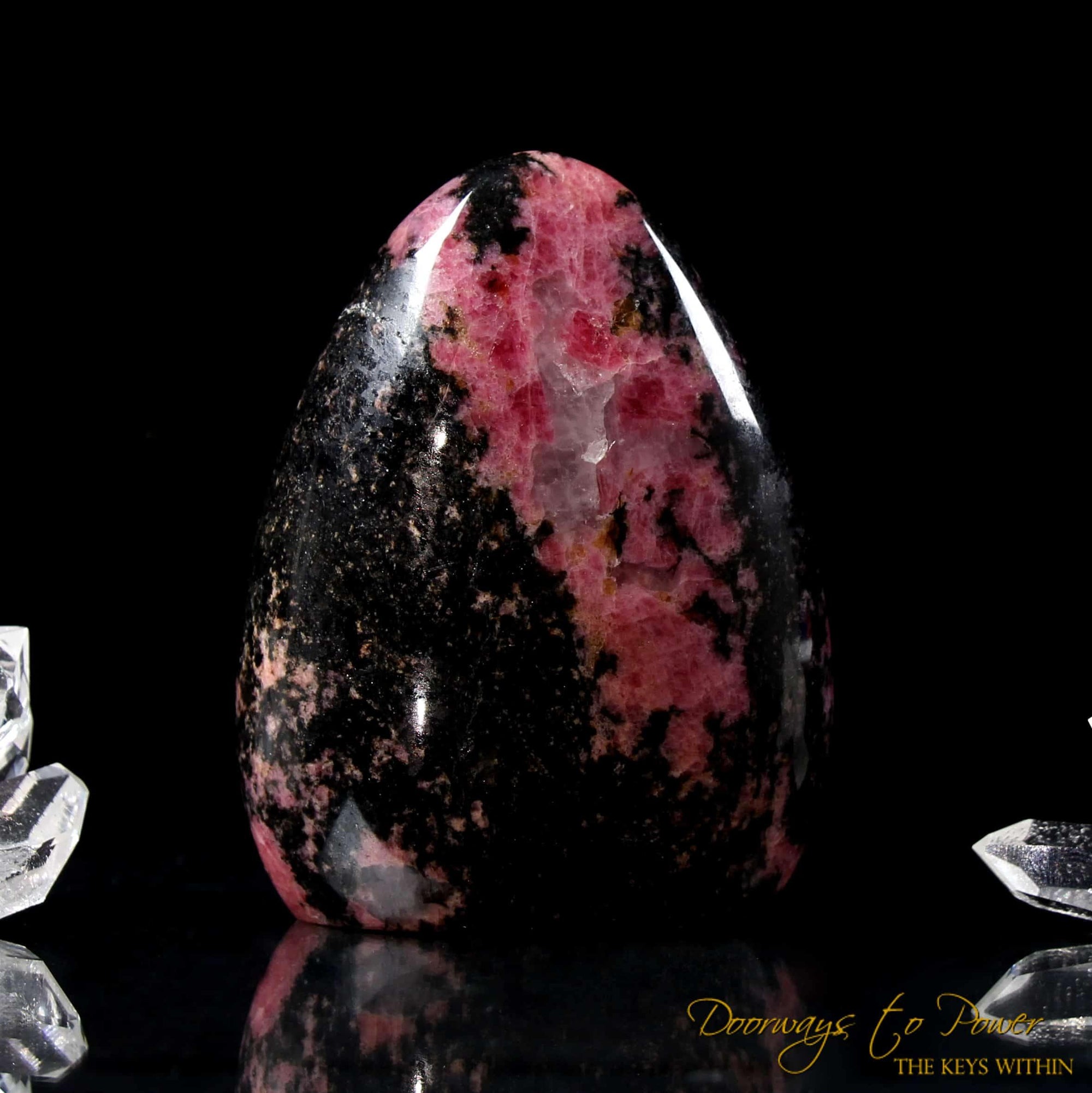 Rose Red Rhodonite Crystal 'The Energy of Love'
